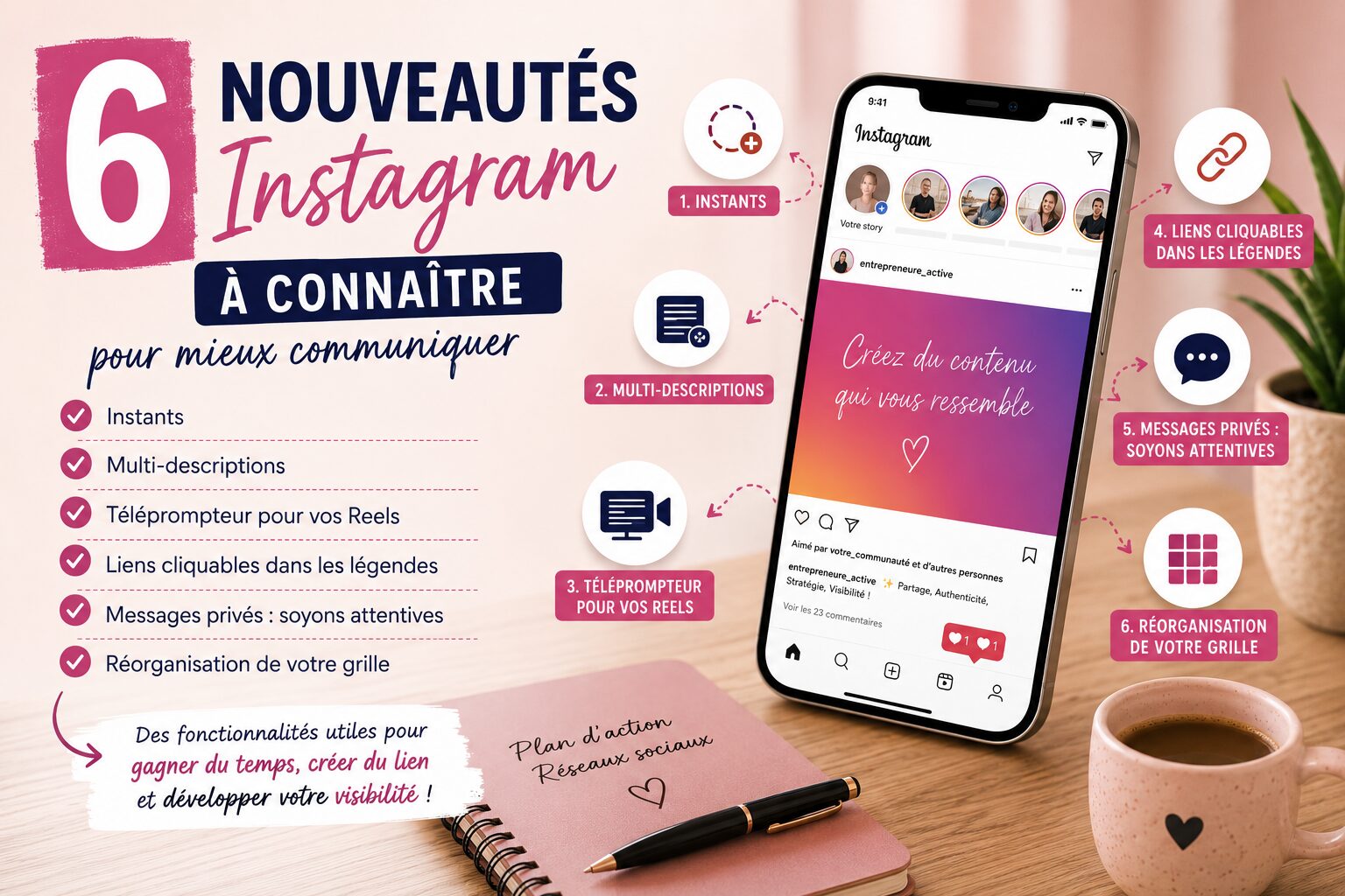 Nouveautés Instagram 2026 pour améliorer sa communication sur les réseaux sociaux
